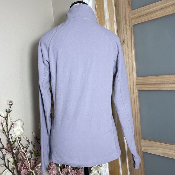 The North Face Sweater Womens Medium Purple Fleece Quarter Zip Pullover Hiking - Picture 7 of 10
